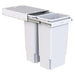 Hideaway waste bin 2 x 35Ltr, White