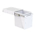 Hideaway 15 litre waste bin in white for base cupboards