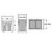 Dimensions of Hailo Euro-Cargo Pull-Out kitchen bin