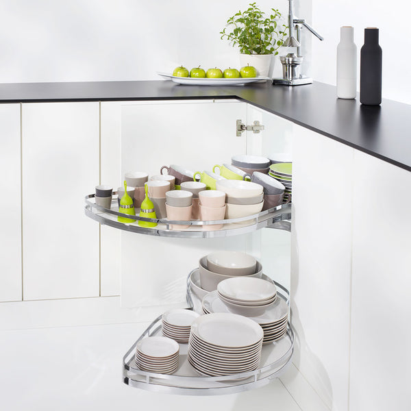 Le Mans II - Kitchen Corner Storage Solution with two trays