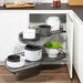 Kitchen Corner Storage from Kessebohmer LeMans II in Anthracite