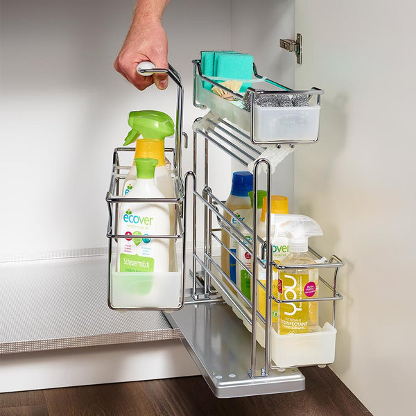 Under Sink Kitchen Storage Portero II Pull-Out Set by Kessebohmer