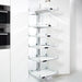 Empty Convoy Lavido Pull-Out Pantry in white with six trays