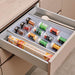 Cuisio Spice Drawer Insert in white translucent finish