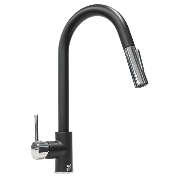 Black Gooseneck Mixer Tap