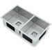 1 &1/4 bowl sink stainless steel 2