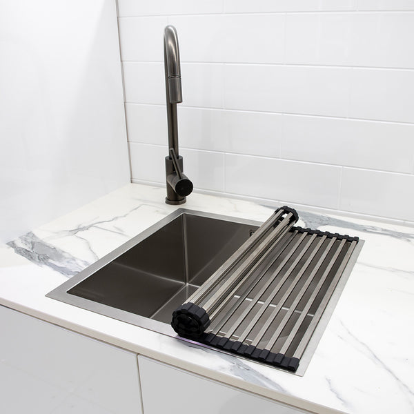 Universal Drainer Mat on Squareline Sink