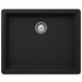 Quartz laundry sink in black