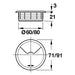 Dimensional Drawing of Swivel Top