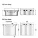 Dimensional Drawing of Starax Pull-Out Wire Basket