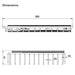 Dimensional Drawing of Starax Pull-Out Tie Rail Rack