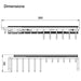 Dimensional Drawing of Starax Pull-Out Combi Rail Rack