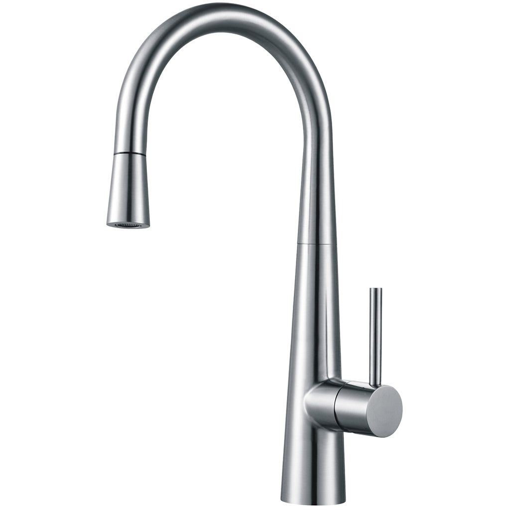 Hafele Mixer Tap Brushed Stainless Steel Pullout Sprayer